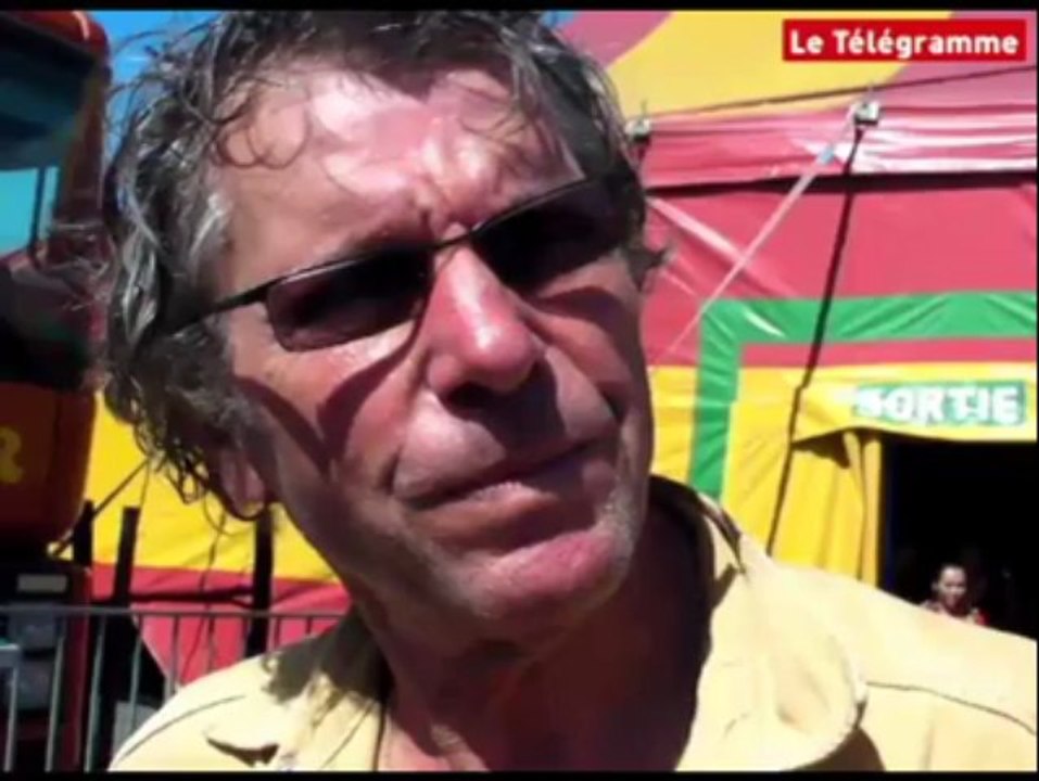 Quimper (29). Le cirque Pinder en pleine tournée bretonne