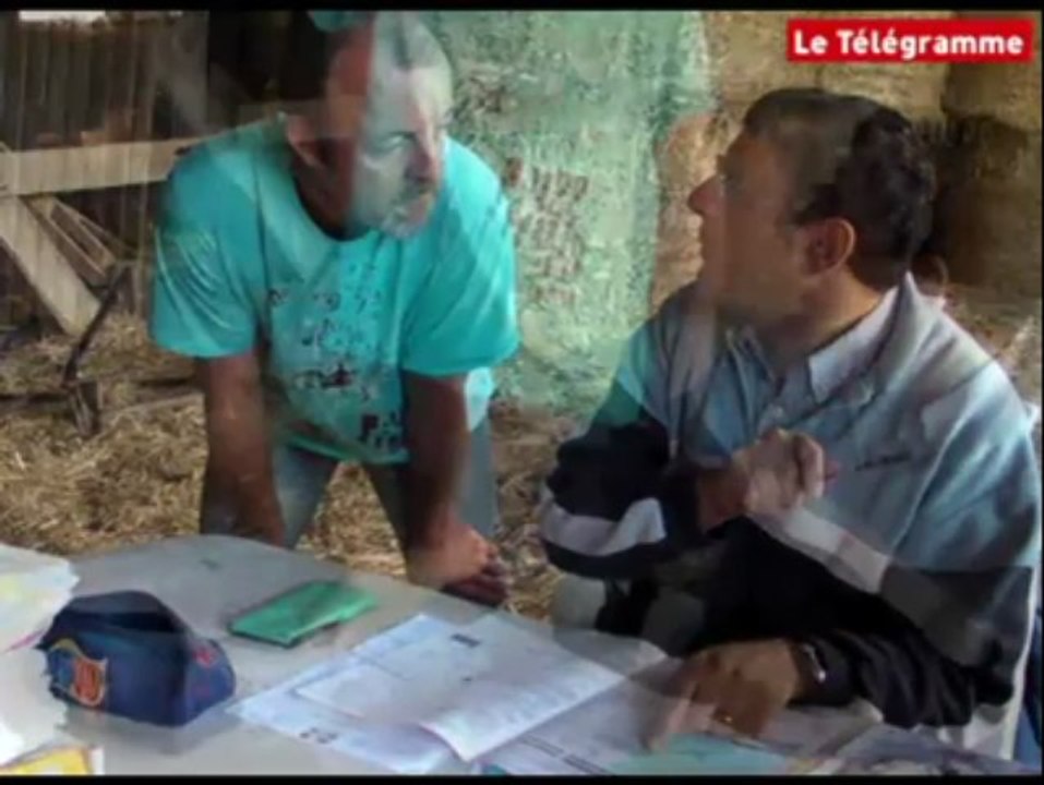 Plogonnec (29). Des agriculteurs manifestent lors d'un contrôle