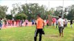 Making an attempt in shot put at Naga Fest'13-Delhi