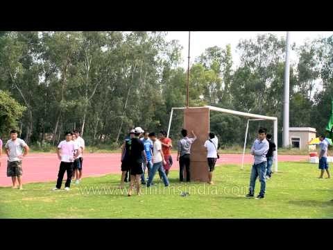 Naga youth in action at the 50th Naga Fest'13
