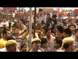 Thousands gather at Ramlila Maidan to watch the Ramlila