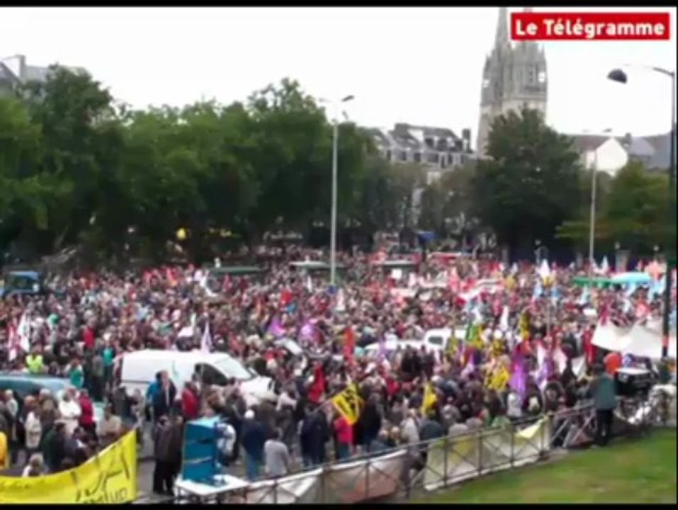 Quimper (29). 12.000 personnes contre le projet de réforme des retraites