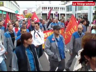 Lorient (56). Un cortège plus agité
