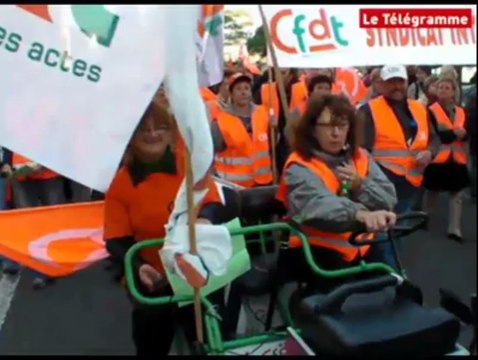 Lorient (56). Un imposant cortège contre le projet de réforme des retraites