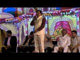 Poet Gajendra Solanki performs at Ramlila ground of Old Delhi