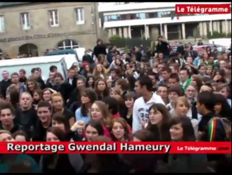 Saint-Brieuc (22). Réforme des retraites : autour de 4.000 lycéens dans la rue