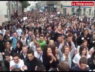 Morlaix (29). Les lycéens dans la rue contre la réforme des retraites