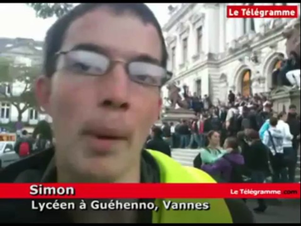 Vannes (56). Des lycéens de nouveau dans la rue ce vendredi