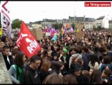Quimper (29). 11.000 manifestants dont 3.000 lycéens