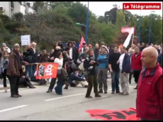 Vannes (56). La RN 165 dégagée à la lacrymo