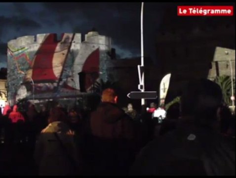 Saint-Malo (35). Route du Rhum : un son et lumière de toute beauté