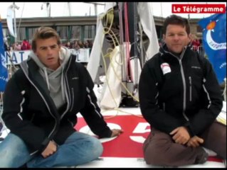 Route du Rhum. Troussel forme Jean Galfione