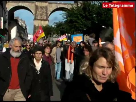 Morlaix (29). Retraites : 4.500 manifestants sous le viaduc
