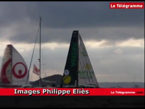 Route du Rhum. Magnifique spectacle entre Saint-Malo et le Cap Fréhel
