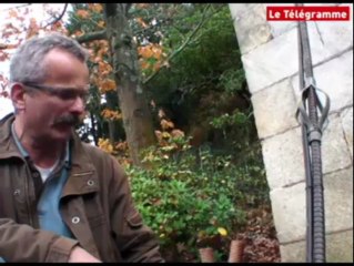 Quimper (29). Travaux spectaculaires sur le Mont Frugy