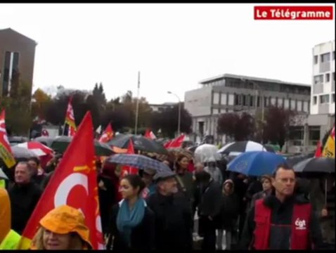 Vannes (56). Autour de 2000 manifestants contre la réforme des retraites