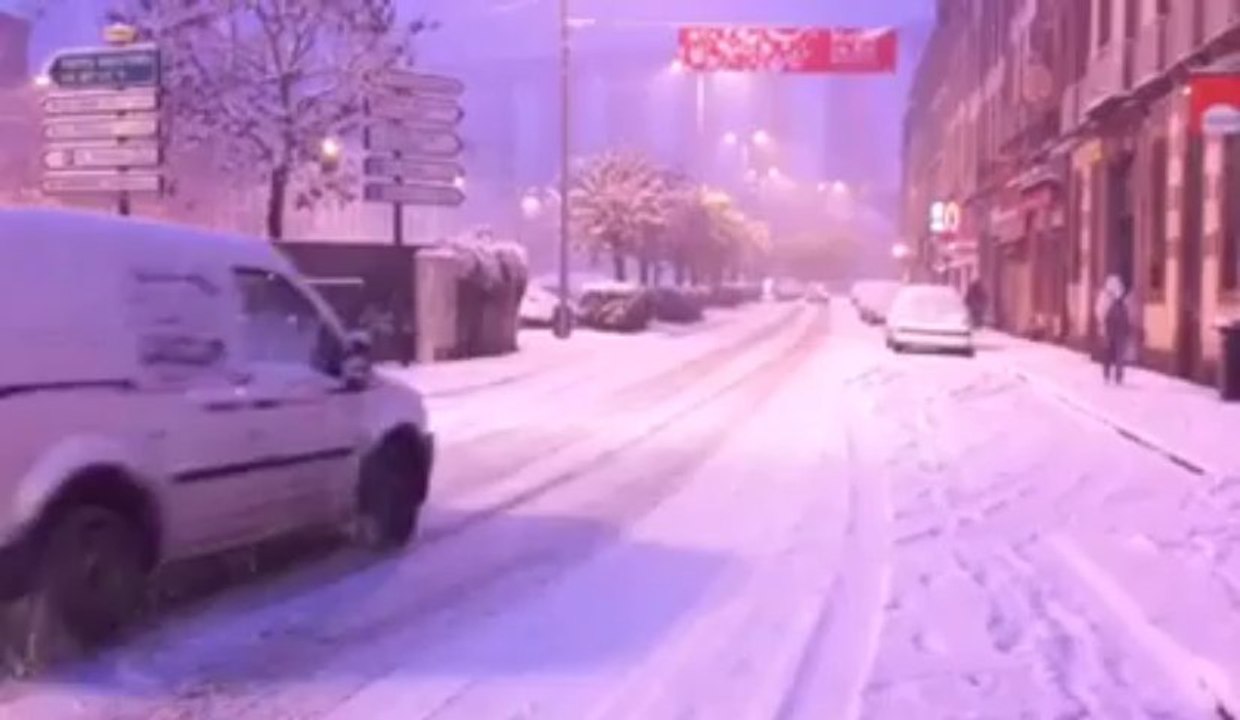 Morlaix (29). Un 1er décembre sous la neige