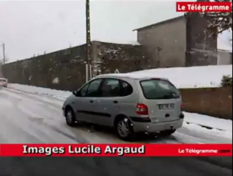 Neige. Circulation difficile autour de Lannion