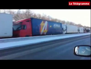 Saint-Arnoult (78). Des milliers de camions bloqués au péage