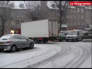 Guingamp (22). La neige est de retour !