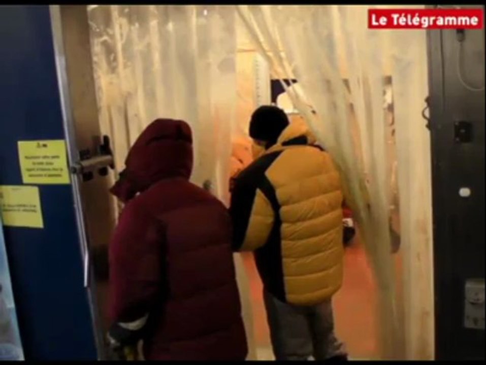 Plouédern (29). Pôle Nord 2012 : deux givrés dans un congélo !