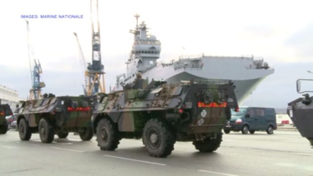 Brest. Les images de l'arrivée du BPC Mistral