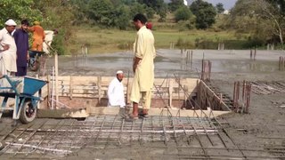 Jamia noshahi half roofing under constraction video by syed ghuffar h s