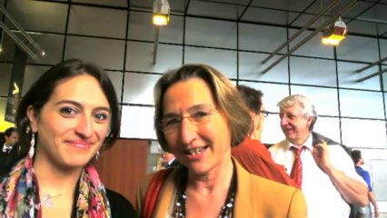 Francoise Colaitis et Dounia Jouron de Cap Digital en direct des Rencontres "La R&D fait son Show"