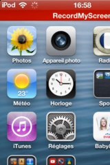 Télécharger record myscreen sur ipod iPad et iPhone