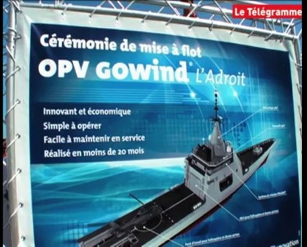 Lorient. Mise à flot de l'OPV Gowind