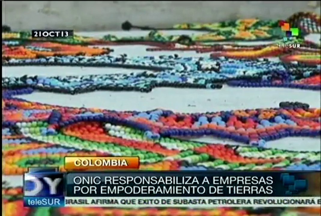 Pueblos originarios colombianos exigen reinvindicación a sus derechos