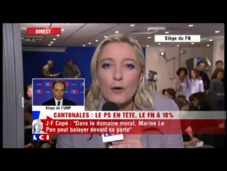 Cantonales. Le clash Copé - Le Pen en vidéo