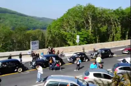 Argol (29). Inauguration du pont de Térénez 1/4