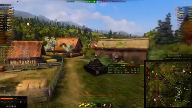 Patton48 первый бой с топ пухой.