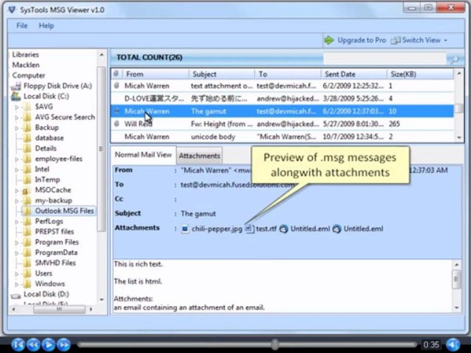 How do I open a .msg file without Outlook - Microsoft MSG Viewer