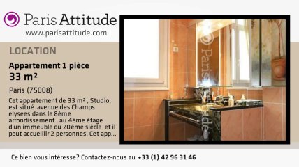 Appartement Studio à louer - Champs Elysées, Paris - Ref. 8048