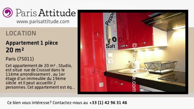 Appartement Studio à louer - Oberkampf, Paris - Ref. 1680