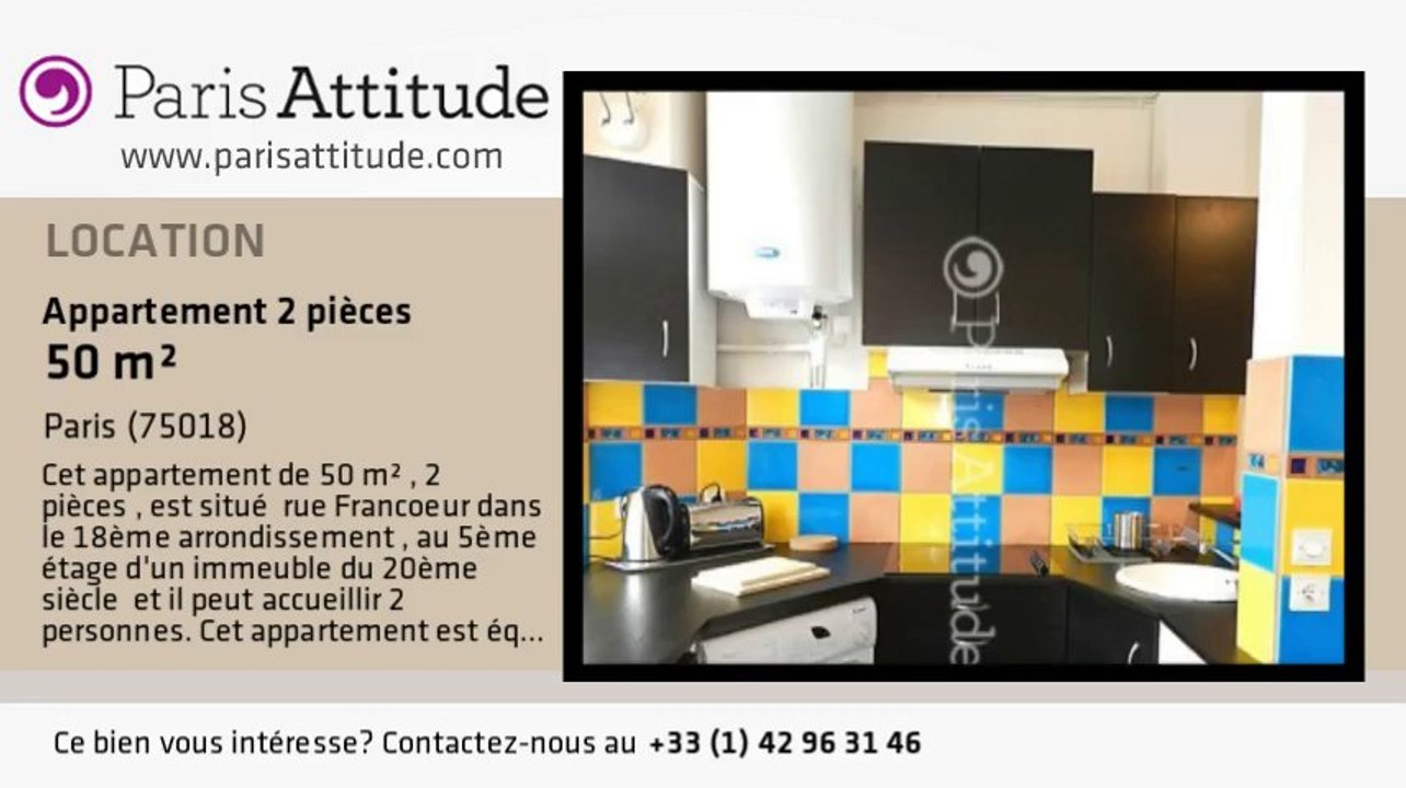 Appartement 1 Chambre à louer - Jules Joffrin - Mairie du 18ème, Paris - Ref. 8392