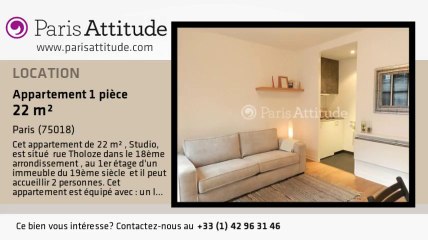 Appartement Studio à louer - Montmartre, Paris - Ref. 8008