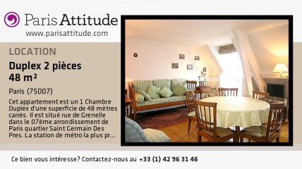 Duplex 1 Chambre à louer - Musée d'Orsay, Paris - Ref. 4133