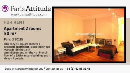 1 Bedroom Apartment for rent - Jules Joffrin - Mairie du 18ème, Paris - Ref. 1573