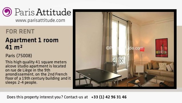Alcove Studio Apartment for rent - St-Lazare, Paris - Ref. 478