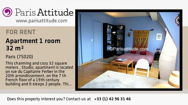 Studio Apartment for rent - Porte de Bagnolet, Paris - Ref. 4783