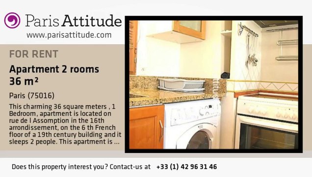 1 Bedroom Apartment for rent - Maison de la Radio, Paris - Ref. 1354