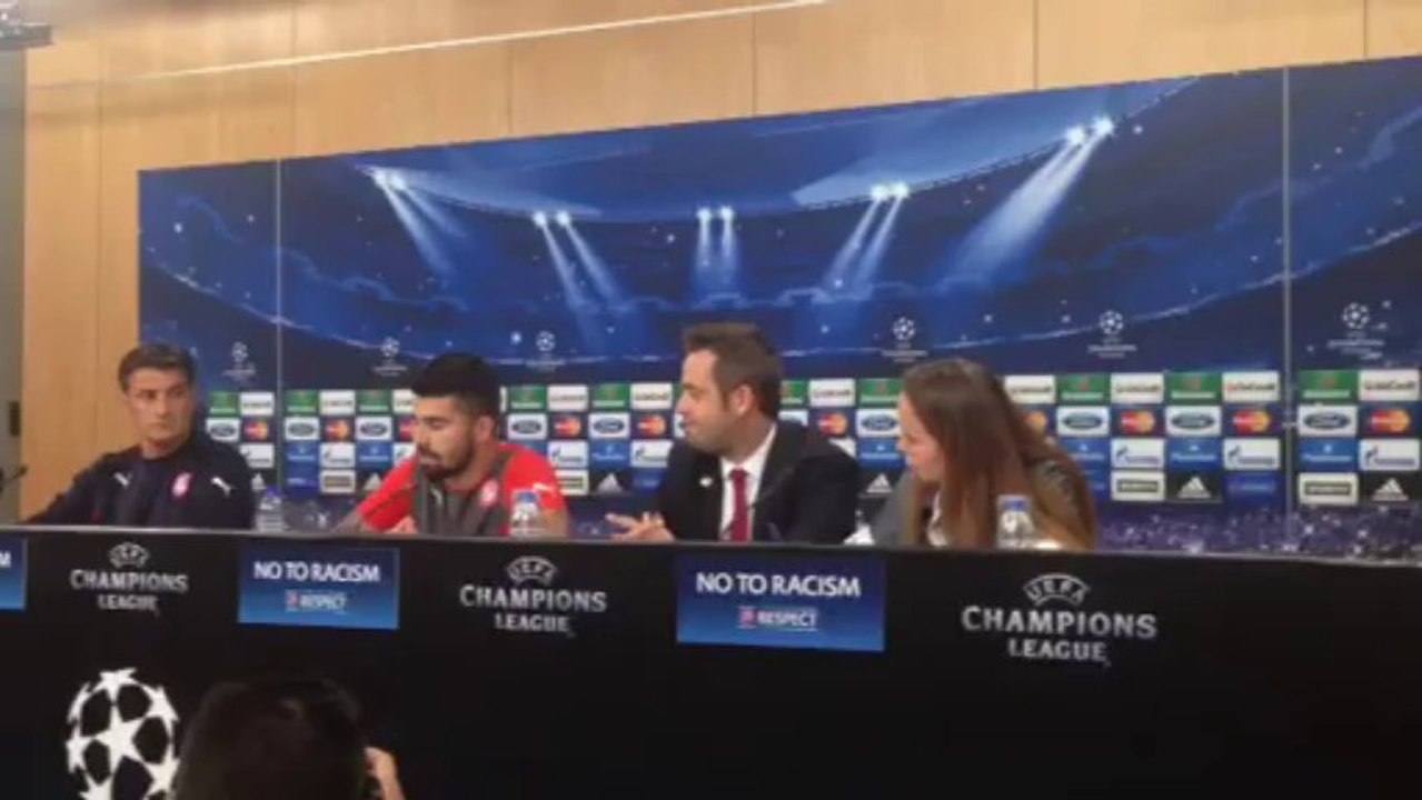 Συνέντευξη Τύπου Πάουλο Μασάντο (Μπενφίκα - Ολυμπιακός, Champions League 2013-14)