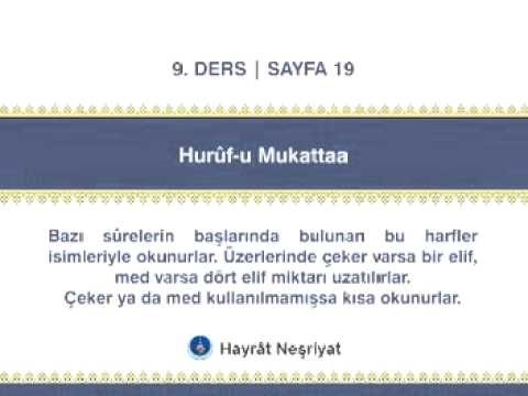 Kuran Dersi 26 Huruf-u Mukatta