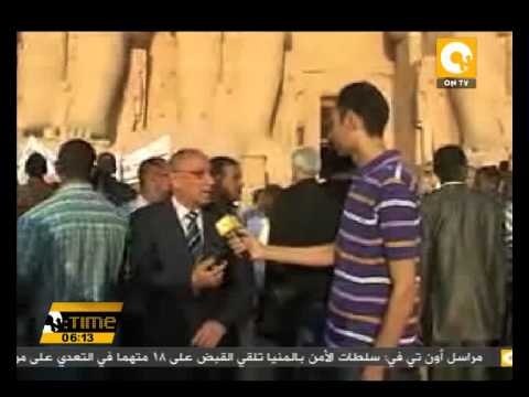 الشمس تتعامد على تمثال الملك رمسيس الثاني بمعبد أبو سمبل