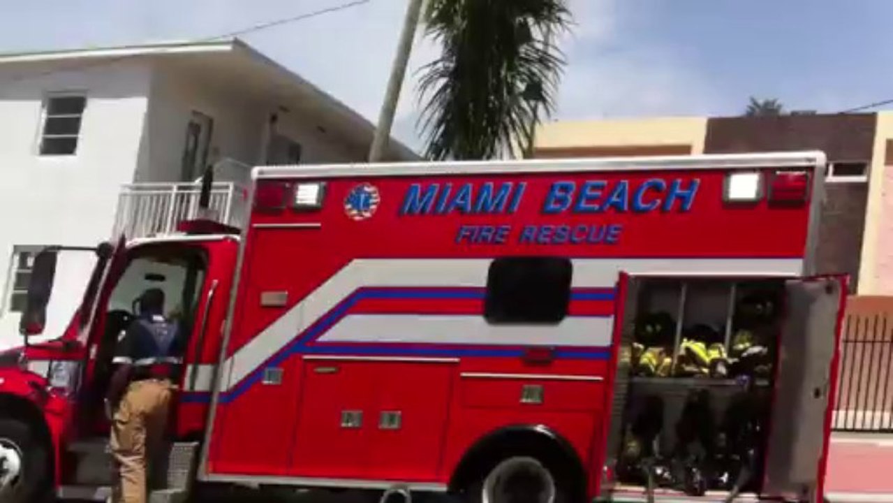 Fire on Ocean Drive, Miami Beach