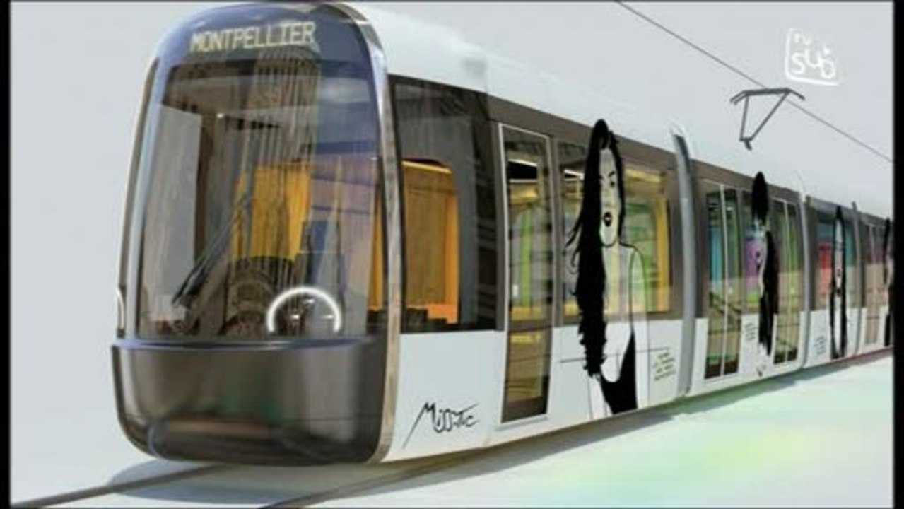 Le design de la ligne 5 du tramway (Montpellier)