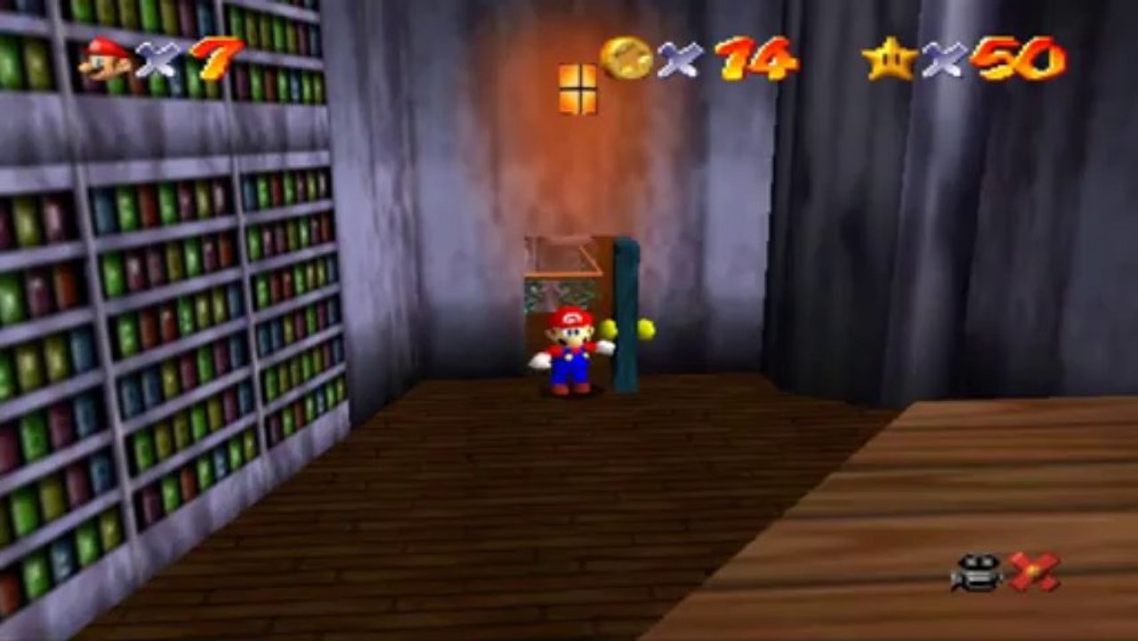 Super Mario 64 - Manoir de Big Boo - Etoile 6 : Un œil sur les salles secrètes